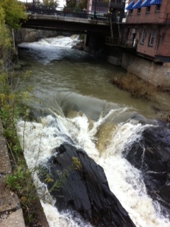 Whetstone Brook, Brattleboro, VT one week after tropical storm Irene