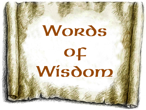 word of wisdom clipart